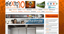 Desktop Screenshot of efekto10.com